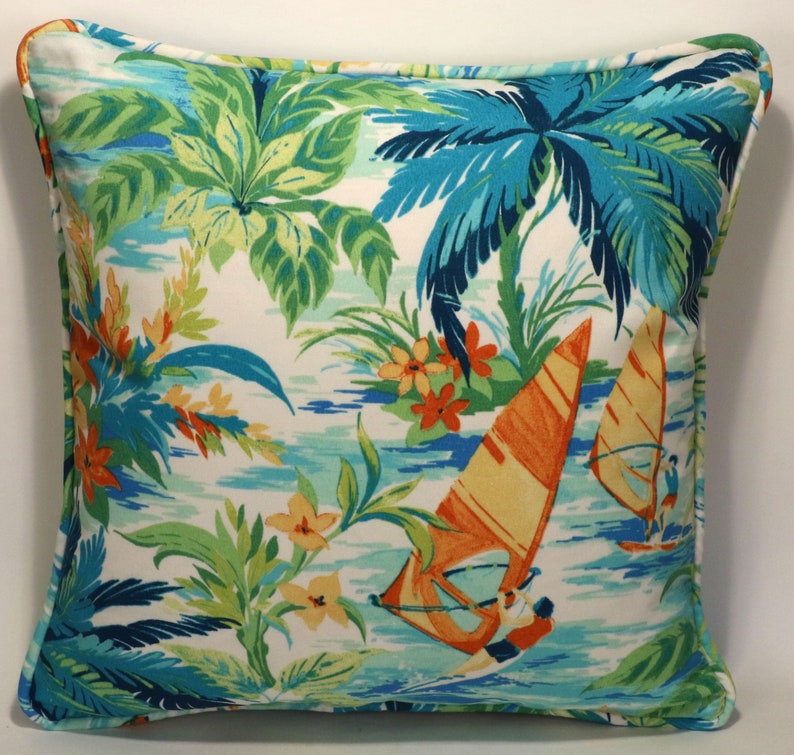 Set of 2 18 Tommy Bahama Outdoor Throw Pillows Tropical Etsy