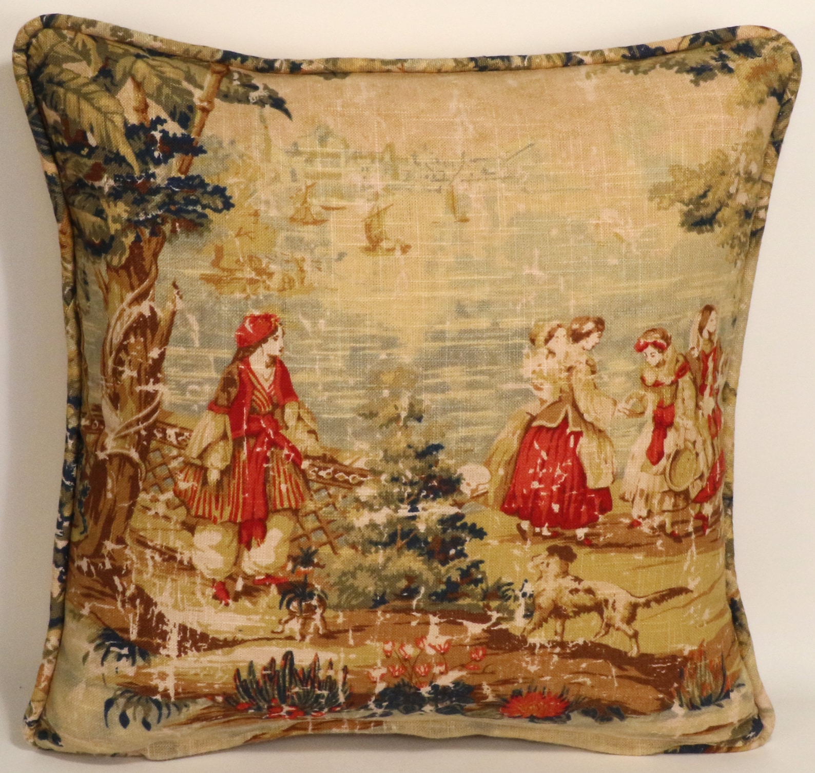 Set of 2 18 French Country Throw Pillow Covers Bosporus Etsy