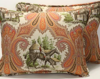 Watercolor Horse Pillow Cases Cotton Linen Sofa Cushion Cover Home Decor Novelty 