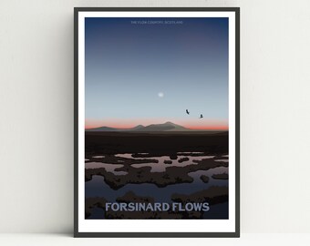 Forsinard Flows print, The Flow Country print, Scotland print