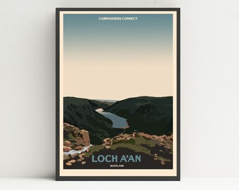 Loch A'an print, Cairngorms print, National Park UK