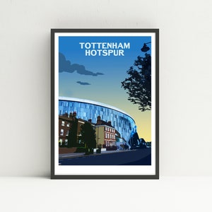 Tottenham Hotspur stadium print, Tottenham poster, Spurs print, unframed poster.
