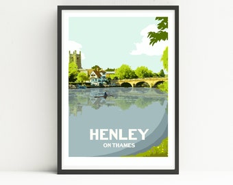 Henley print, Henley-on-Thames, Regatta print