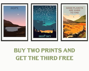 3 for 2 print package // Art print // Art poster // Home decor // Interior design // Wall art