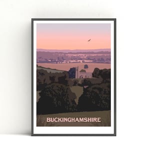 Buckinghamshire print, Buckinghamshire poster