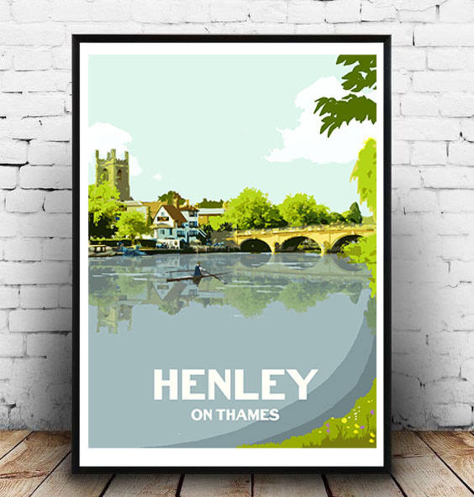 Art Print/Poster of HenleyonThames home of the Henley Royal Etsy
