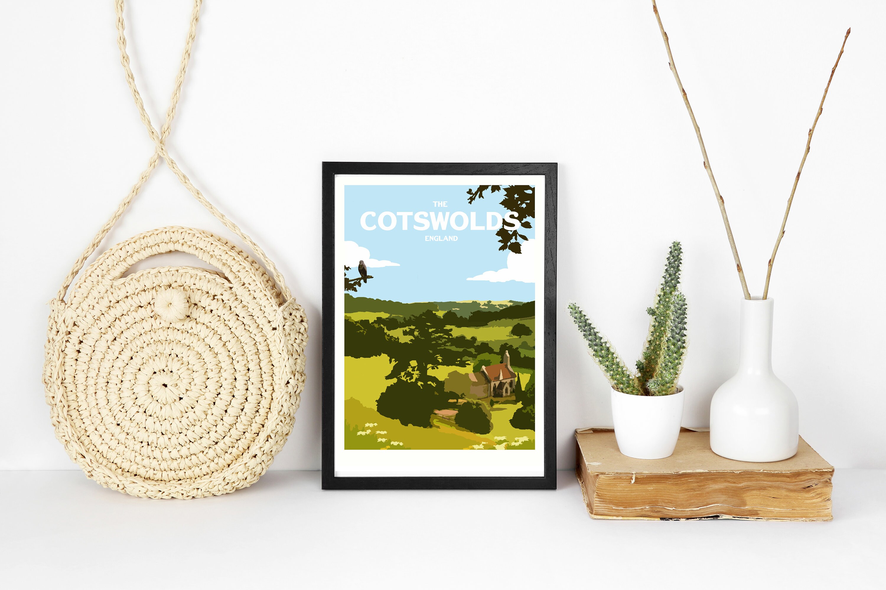 Art Print/poster of the Cotswolds in the United Kingdom. Etsy UK