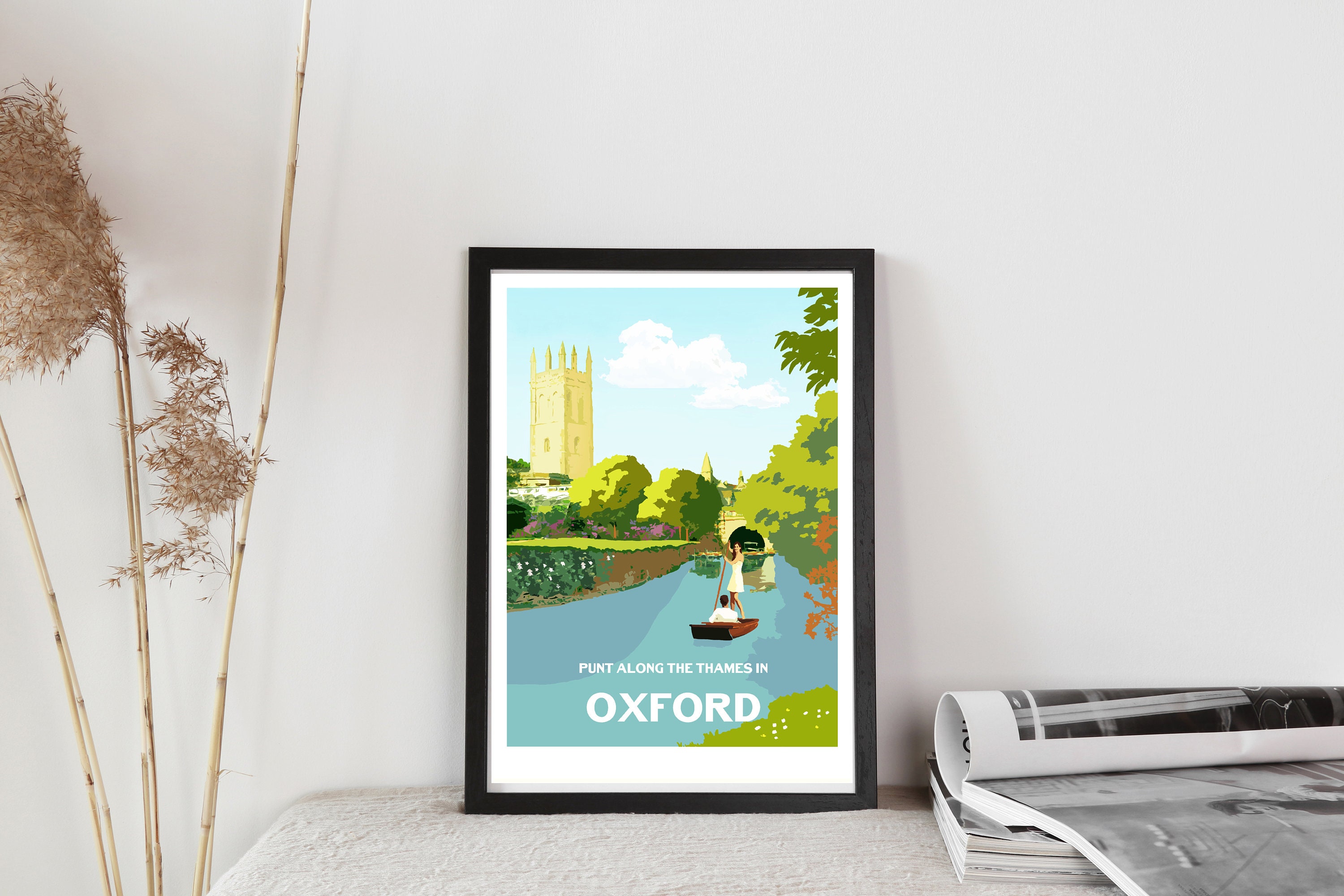 Oxford Print Oxford University Poster Unframed Oxford Print. Etsy UK