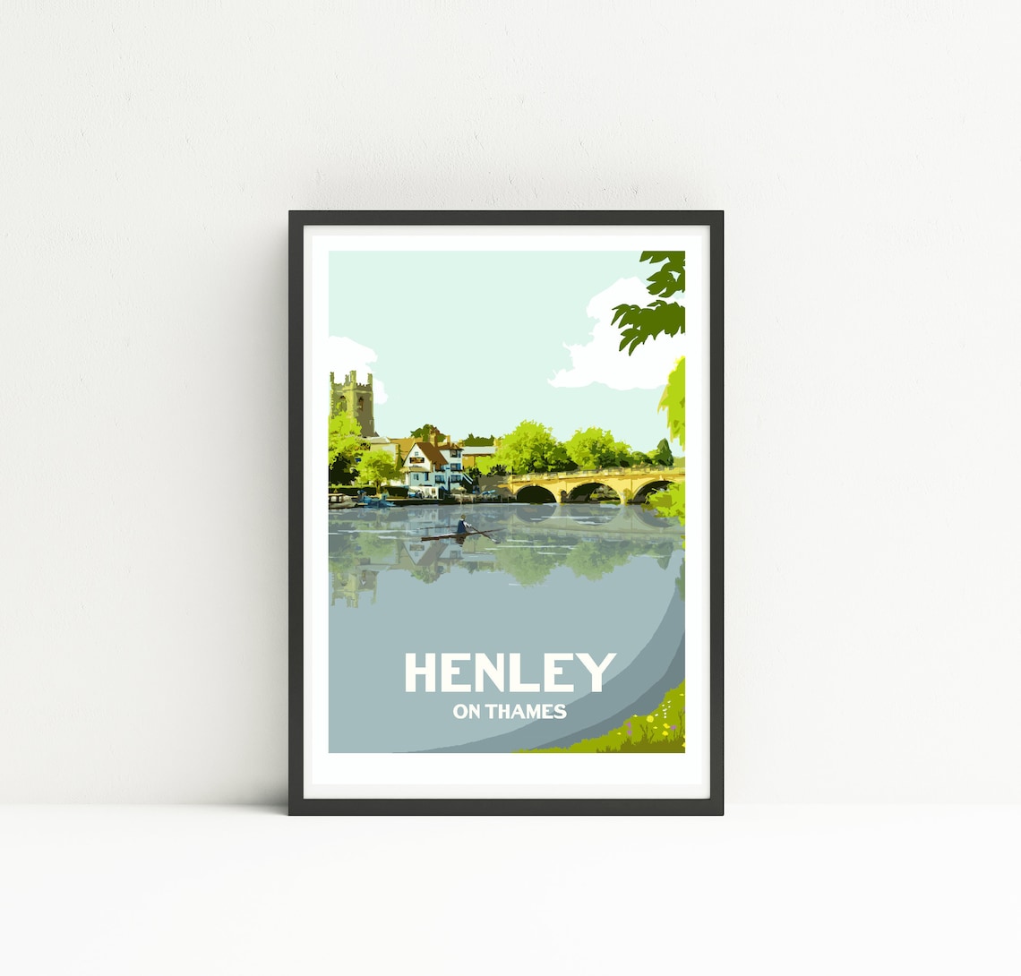 Henley Print Henleyonthames Regatta Print Etsy UK