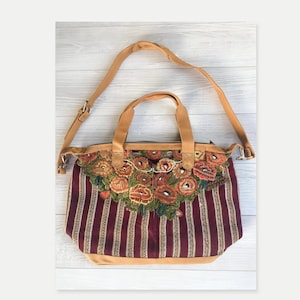 Huipil | Vintage Huipil | Tecido maia vintage | Bolsa feita na Guatemala | Bolsa étnica | Bolsa artesanal | Bolsa conversível guatemalteca