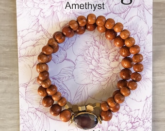 Calming Diffuser Bracelet - Anxiety Bracelet - Gemstone Bracelet - Gift for Mom Healing Bracelet - Gift for Mom Bracelet