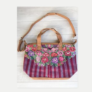 Huipil | Vintage Huipil | Tecido maia vintage | Bolsa feita na Guatemala | Bolsa étnica | Bolsa artesanal | Bolsa conversível guatemalteca