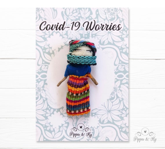 Worry Doll | Covid Worries | Quarantine Stress | Covid 2021 | Covid Anxiety | Covid Anxiety Relief | Covid Stress Relief Gift | Anxiety Help