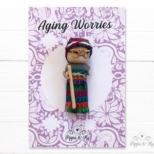 Worry Dolls | Grandma Gift | Aging Worries | New Grandma Gift | Guatemalan Worry Dolls | Handmade Worry Dolls | Aging To Perfection