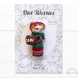 Worry Dolls | Angstlinderung Geschenk | Stressabbau Geschenk | Beste Freundin Geschenk | Guatemala Handgemachte | Diät Sorgen | Diät Angst Geschenk
