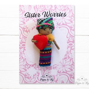 Worry Dolls | Anxiety Relief Gift | Sister Gift | Stress Gift | Stress Relief Gift | Soul Sister Gift | Best Friend Gift | Favorite Sister