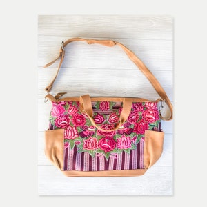 Huipil | Vintage Huipil | Tecido maia vintage | Bolsa feita na Guatemala | Bolsa étnica | Bolsa artesanal | Bolsa conversível guatemalteca