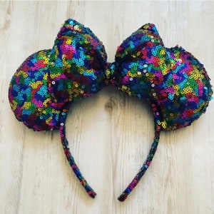 Rainbow Sequin Mouse Ears