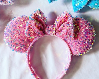 Pastel Pink Sparkle Mouse Ears