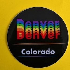 Denver Gay Pride Sticker, Colorado Gay Pride, Denver Colorado Pride Sticker, LGBTQ Sticker, Gay Pride Sticker, Pride 2021, Colorado Pride