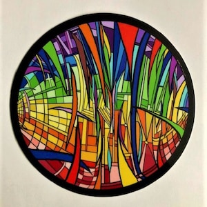 Windows of Pride Sticker, Gay Pride Sticker, Gay Sticker, Pride Sticker, LGBTQ Sticker, Rainbow Sticker, Gay Pride Flag Sticker, Pride Decal