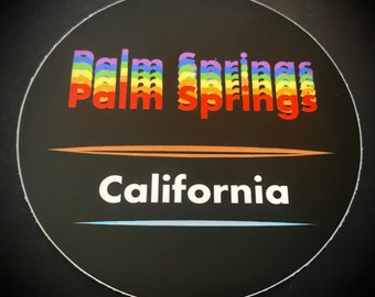 Palm Springs Pride Sticker, Palm Springs Gay Pride,California Pride Sticker,LGBTQ Sticker Rainbow Decal,Gay Pride Sticker,Pride 2021 Sticker