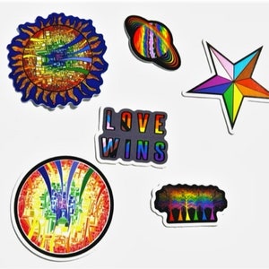 Mini Pride Sticker Pack, Mini Gay Pride Sticker, LGBTQ Sticker, Gay Pride Sticker, Mini Pride Stickers, Small Pride Decal, Pride Decal Pack