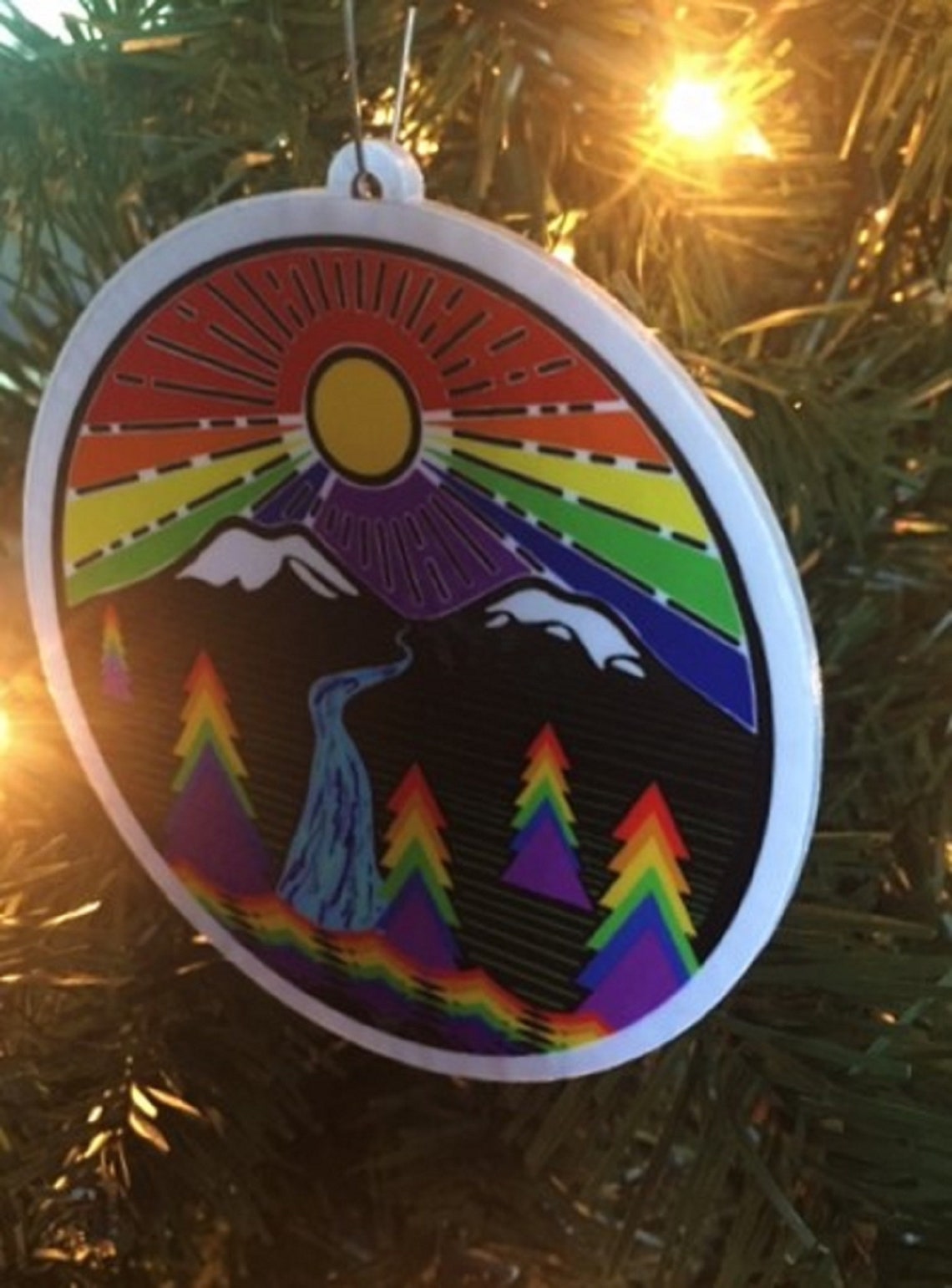 Mountain Pride Ornament Pride Ornament Gay Pride Ornament Etsy