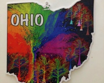 Ohio Pride Sticker, Ohio Gay Pride Sticker, Columbus Pride Sticker, LGBTQ Sticker, Gay Pride Sticker, Pride 2022, Columbus Ohio Pride