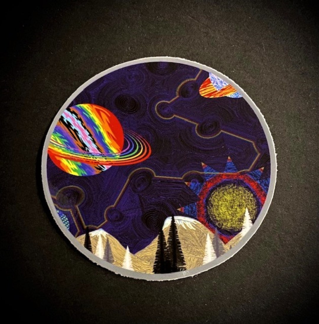 Planet Gay Pride Sticker: LGBTQ Space Decal - Etsy