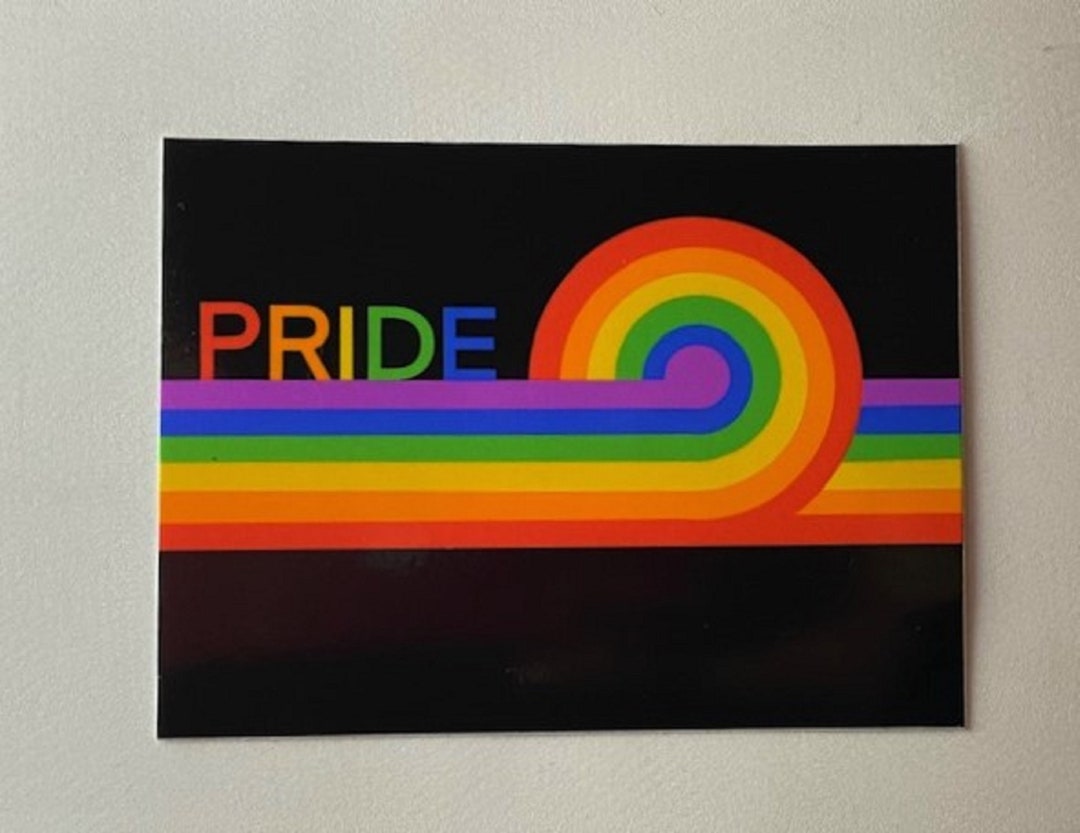 Rainbow Pride Sticker: Waterproof LGBTQ+ Decal (3x4 Inches) - Etsy