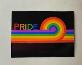 Rainbow Pride Sticker: Waterproof LGBTQ+ Decal (3x4 inches)