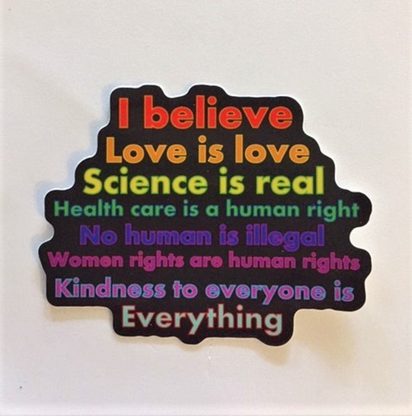 I Believe Sticker,Humans Rights Sticker,Gay Pride Sticker, Climate St…