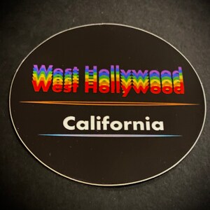 West Hollywood Pride Sticker, West Hollywood Gay Pride,  California Pride Sticker,LGBTQ Sticker,Gay Pride Sticker,Pride 2021, West Hollywood