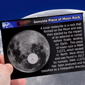 Véritable pierre de lune ! - La météorite lunaire NWA 11273 sur une carte graphique