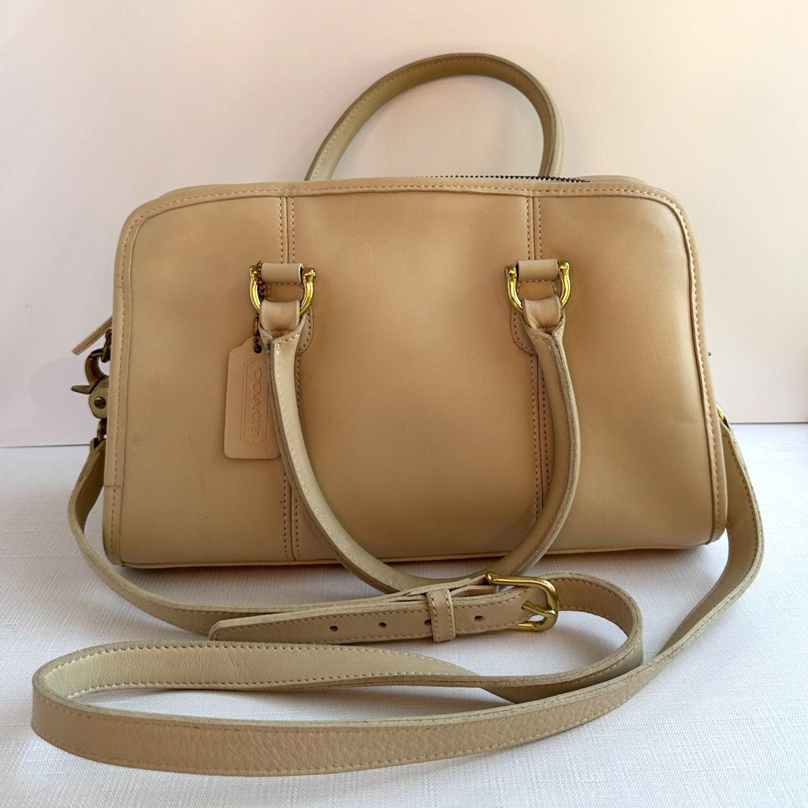 ヴィンテージ COACH ボーモント サッチェル 9871 ボーンレザー トップ