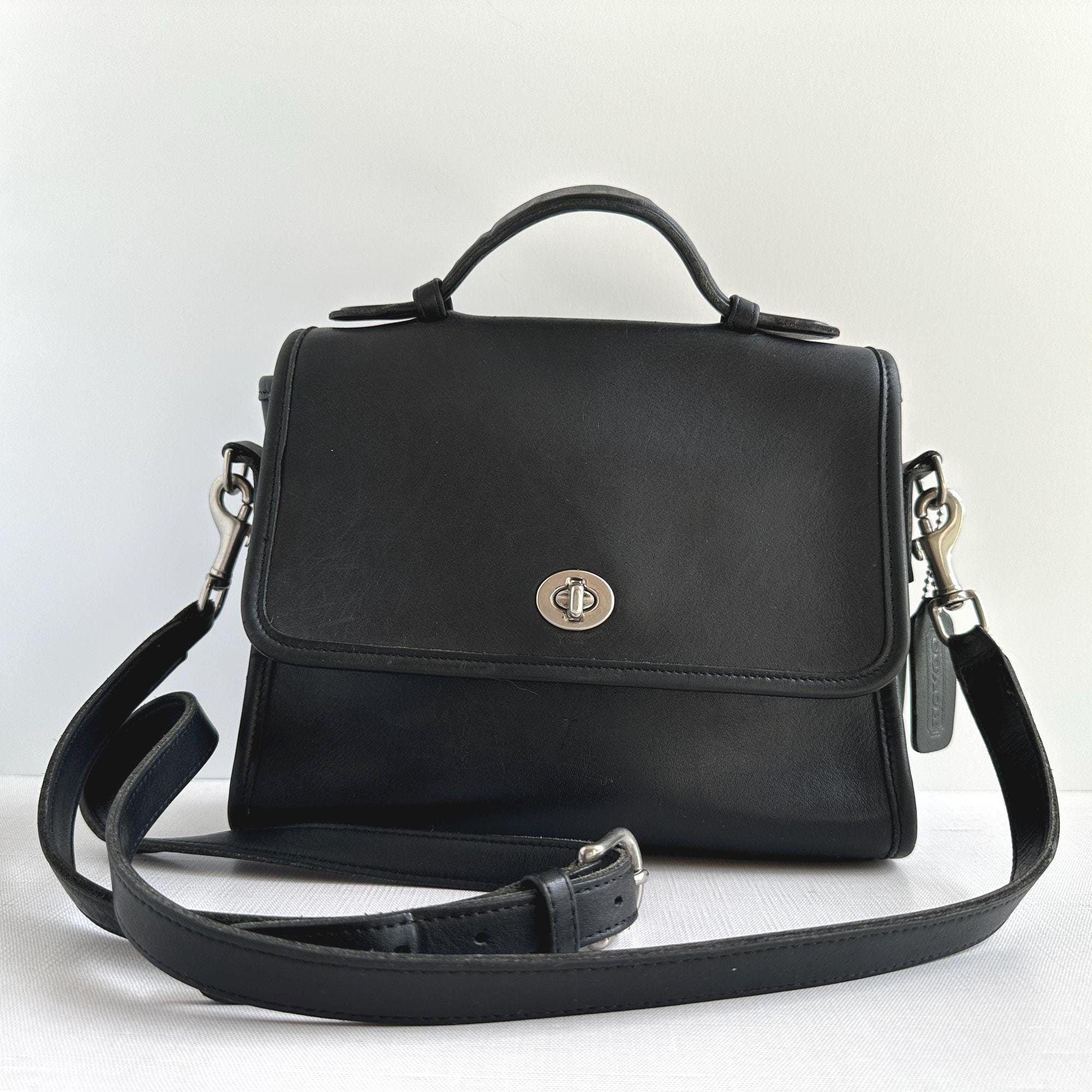 バッグ Vintage COACH Willis 9870 Black USA Vintage Coach 9870 - Etsy