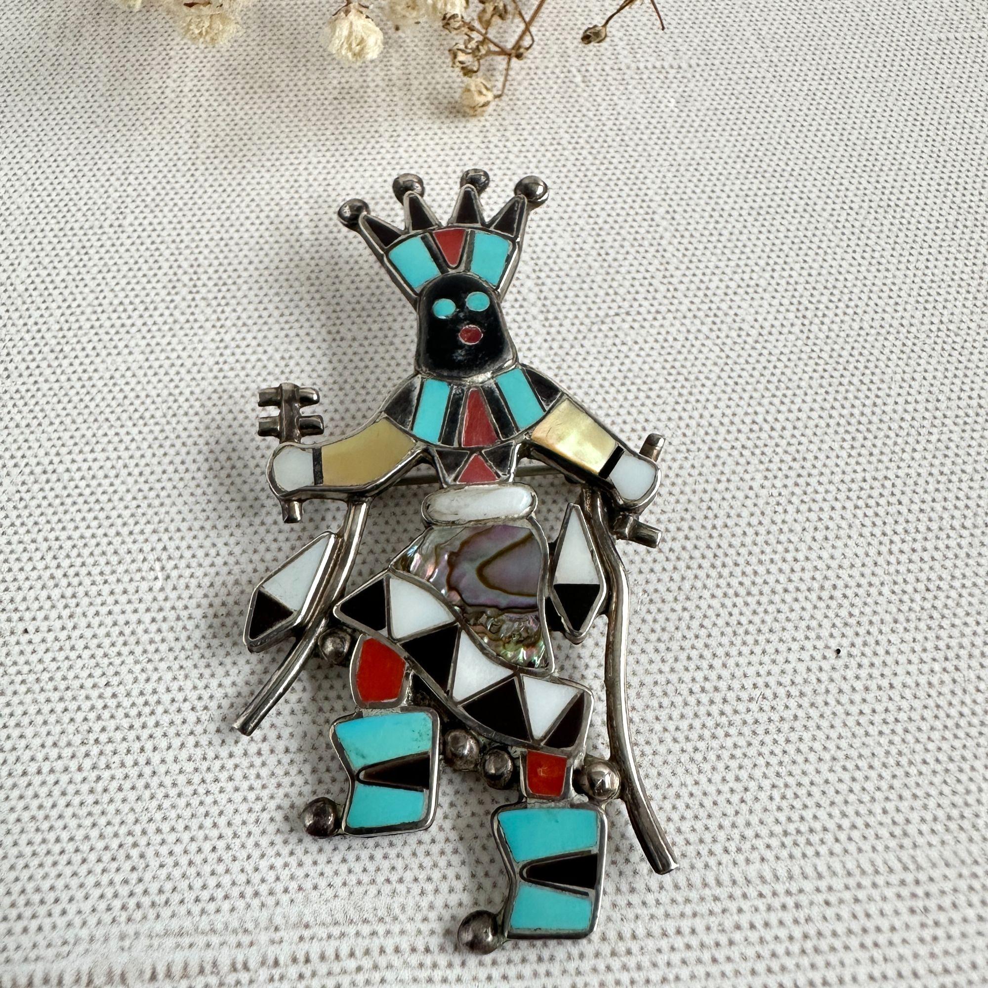 Zuni Apache Qaan Dancer Pin/pendant by Lynette Laiwakete - Etsy