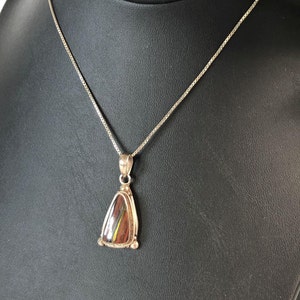 Nepali Sterling Silver Banded Jasper Pendant, Healing Nurturing Natural Gemstone Jewelry