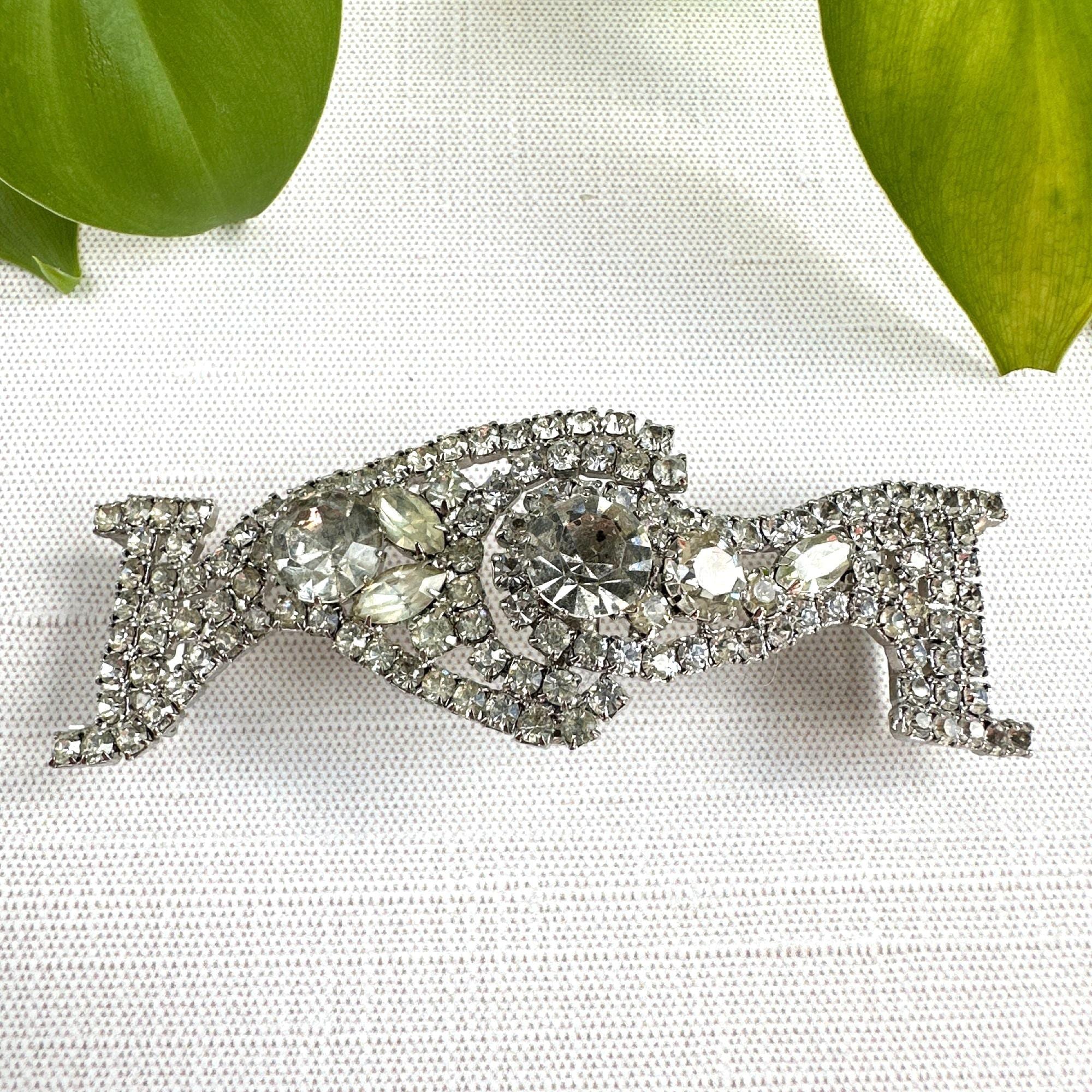 Silver Rhinestone Crystal Bridal Belt Sash Ivory Satin Ribbon Art Deco Geometric Silver Art Deco Crystal Bridal Belt, Rhinestone Wedding Sash  main image 2