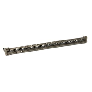 Victorian Filigree Bar Pin: Antique Silver Tone Brooch
