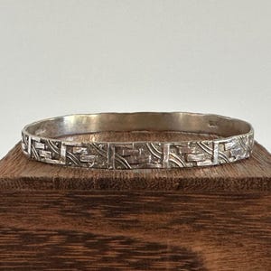 Mexico Silver Bangle - Etsy