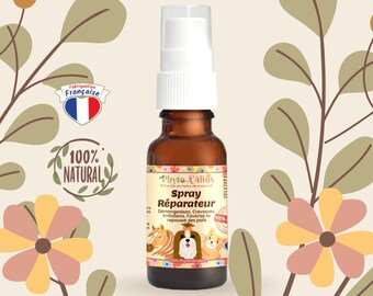 Spray naturale riparatore, idratante e cicatrizzante per cani, gatti, cavalli, pruriti, zampette