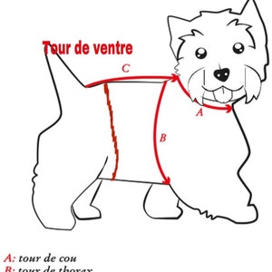 Manteau Rose Pour Chien Et Chat, Motif Fleur Blanche, Manteau Petit Chien, Accessoire Chaud Hiver Polaire, Manteau Sur Mesure image 5