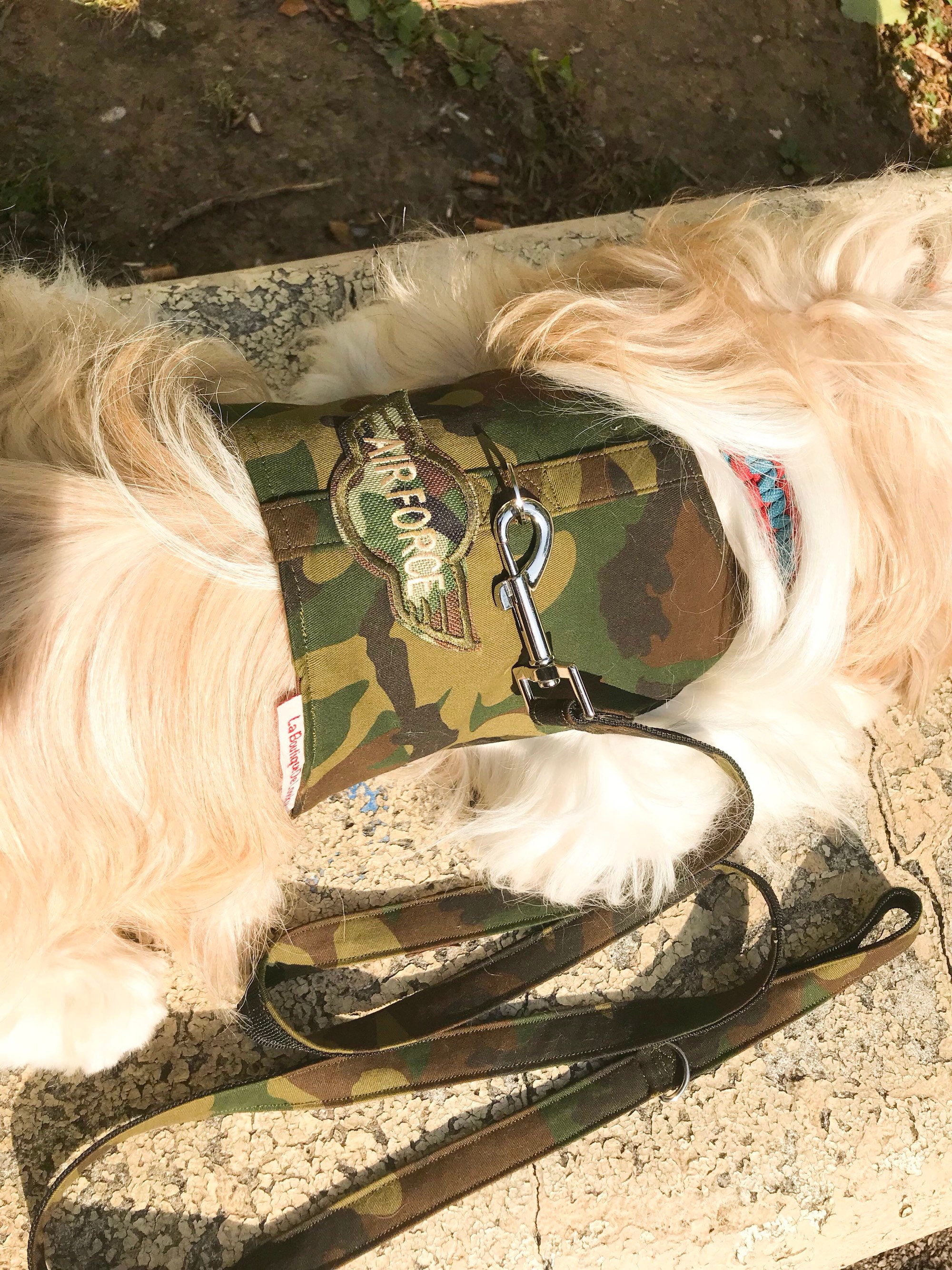 Ensemble Harnais Laisse Camouflage Pour Chien/Harnais Fait sur Mesure Laisse /