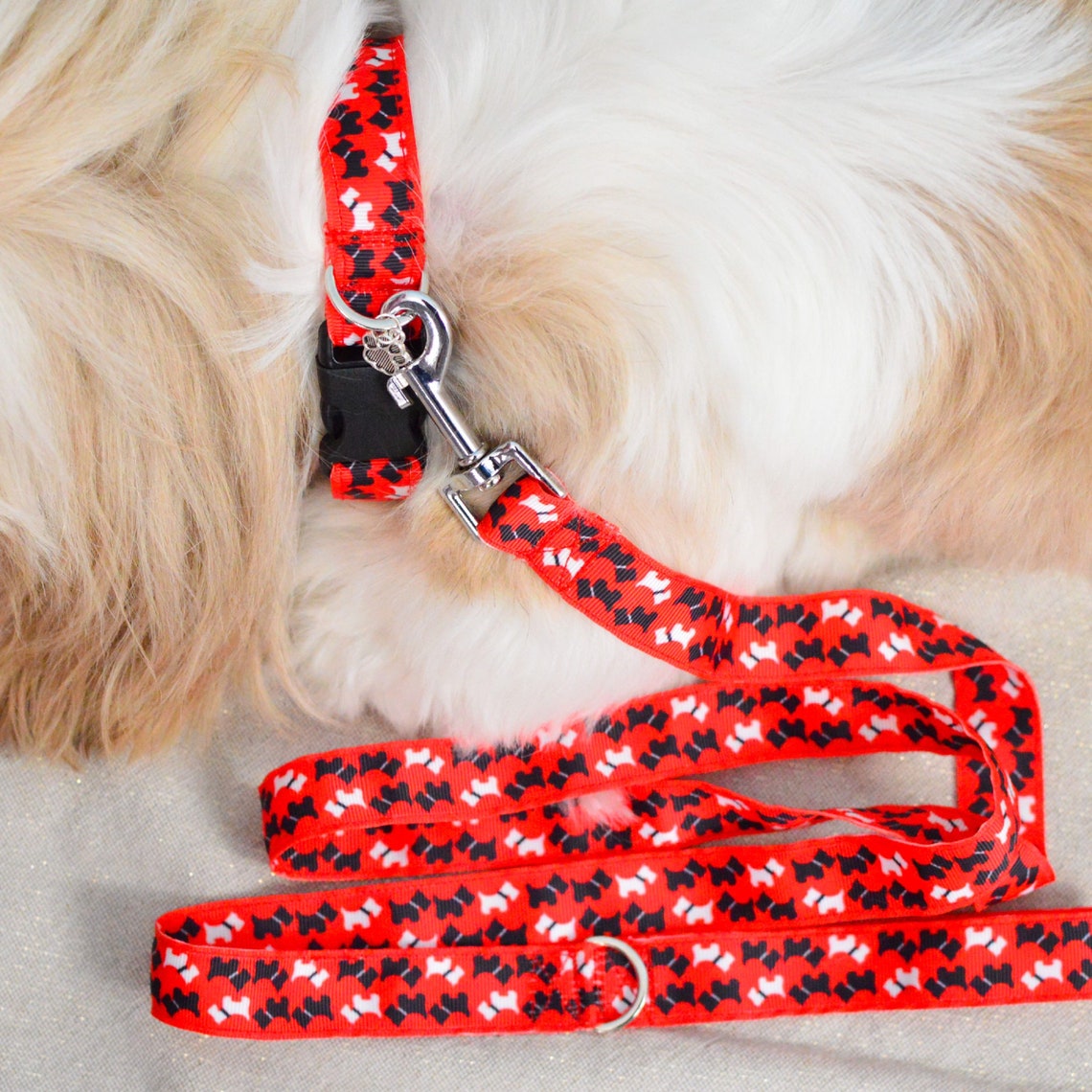 Adjustable Dog Collar / Dog Leash / Dog Collar / Westie Etsy