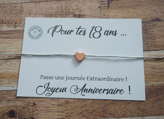 Bracelet Anniversaire Joyeux Anniversaire 18 Ans Ans 30 Etsy France