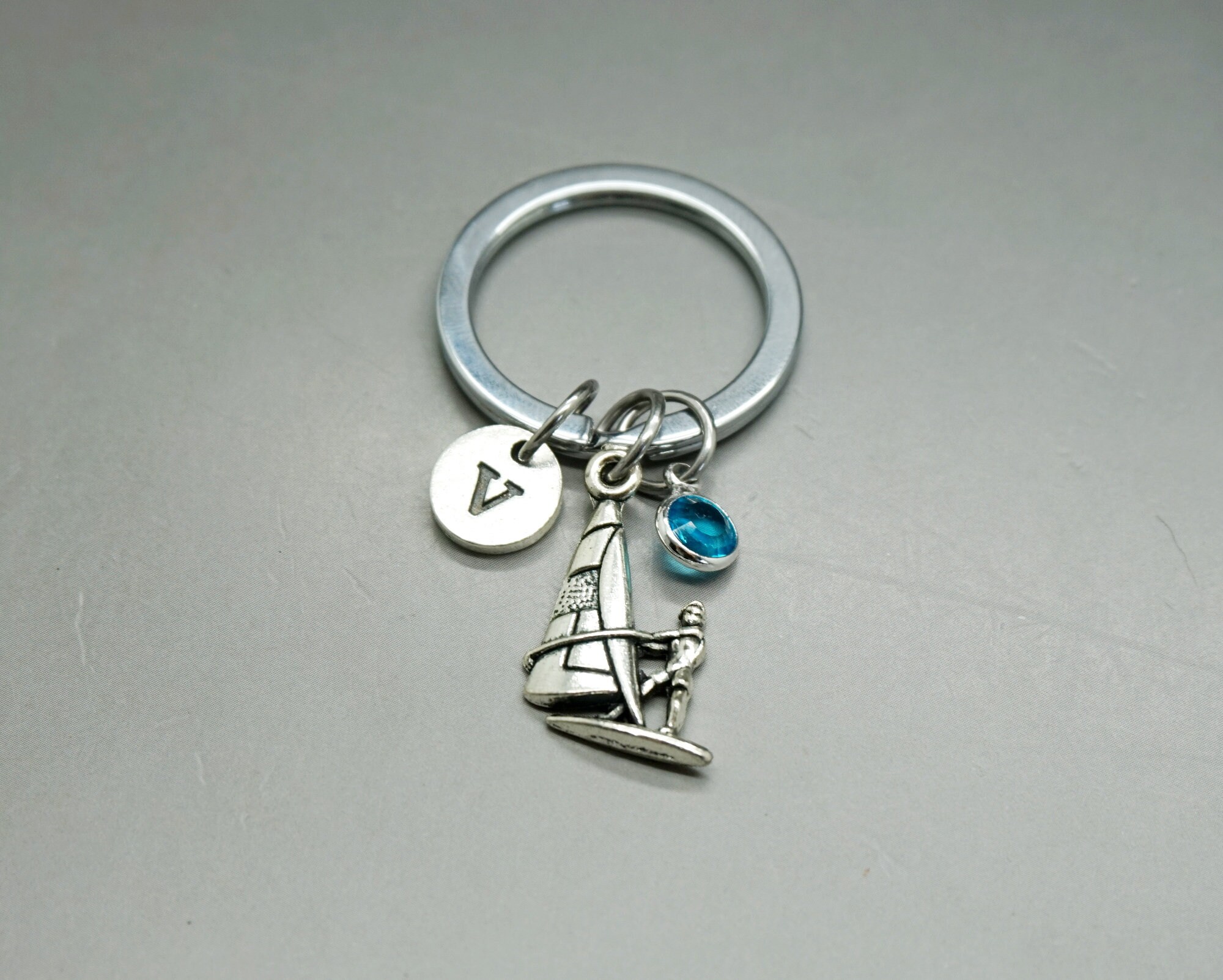 Sailing keychain sailboat keyring Sailor gift custom Etsy