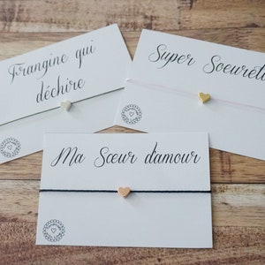 hermana Pulsera hermana desgarradora - anuncio de embarazo - super hermana - super hermana - cumpleaños hermana personalizada - hermana del corazón