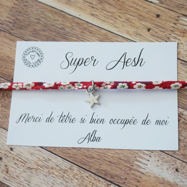 Liberty Super Aesh bracelet - thank you for taking care of me - thank you for helping me grow - atsem avs nursery teacher childcare worker